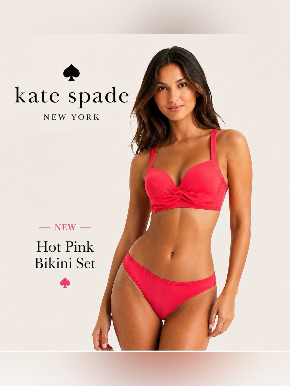 Kate Spade Hot Pink Bikini Set